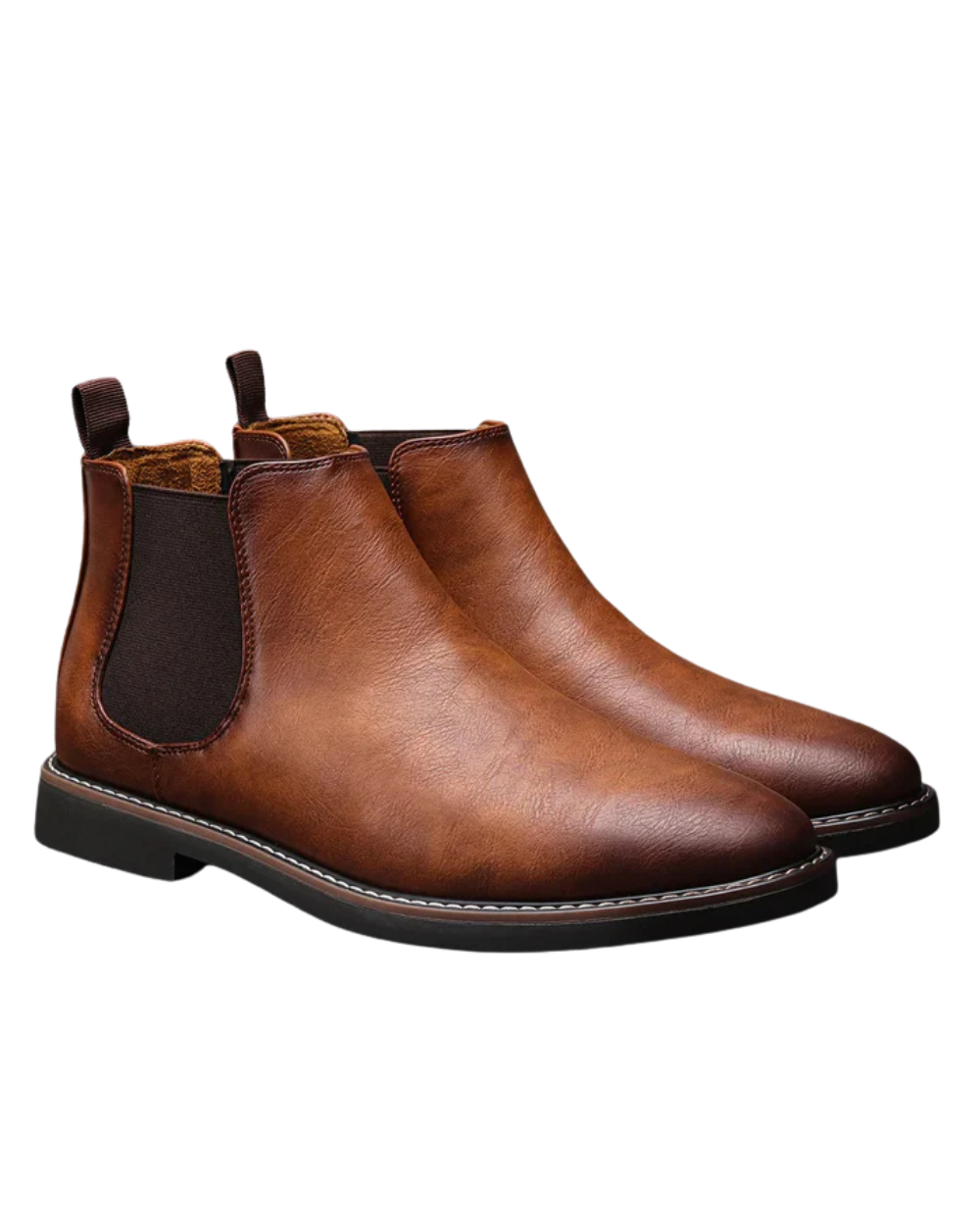 Björn™ | Bottines Chelsea en cuir cèdre