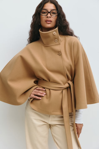 Diané™ | Manteau Élégant pour Femme avec Ceinture & Col Haut