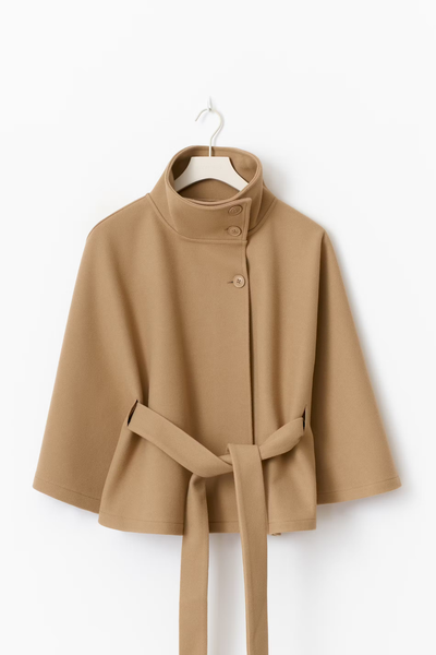 Diané™ | Manteau Élégant pour Femme avec Ceinture & Col Haut
