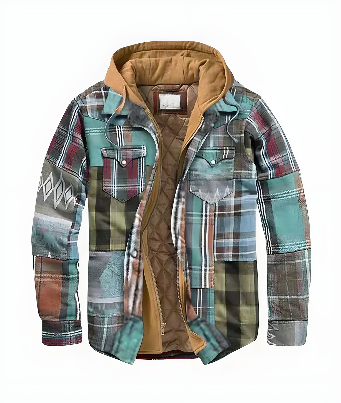 François™ | Veste patchwork à carreaux pleine de style et de caractère (1 +1 GRATUIT)