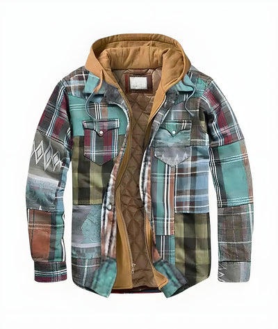 François™ | Veste patchwork à carreaux pleine de style et de caractère (1 +1 GRATUIT)
