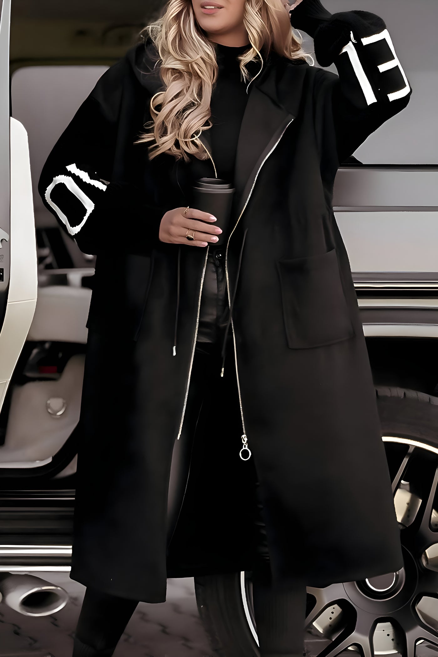 Peggy™ | Veste femme avec manches en tricot et capuche