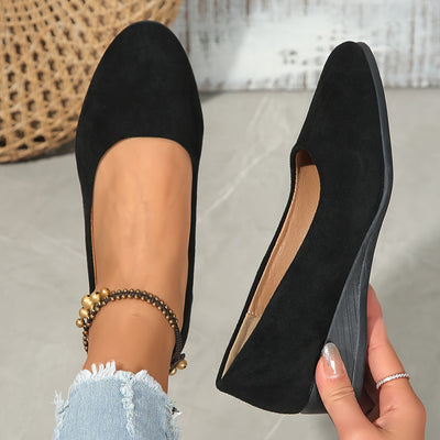Béatrice™ | Ballerines confortables à talon compensé