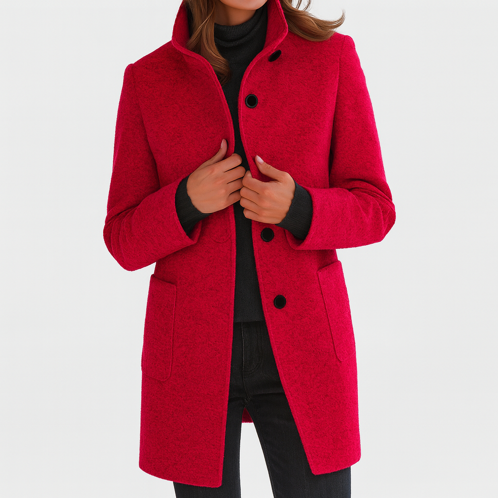 Clara™ | Manteau femme à col haut