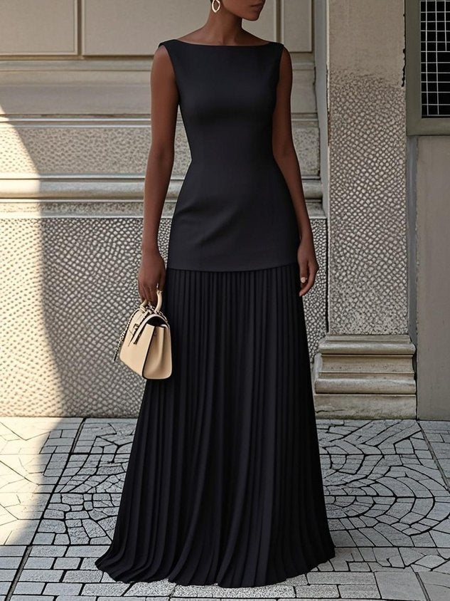 Éliane™ | Robe plissée 2 pièces