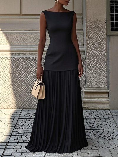 Éliane™ | Robe plissée 2 pièces