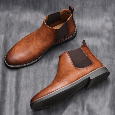 Björn™ | Bottines Chelsea en cuir cèdre