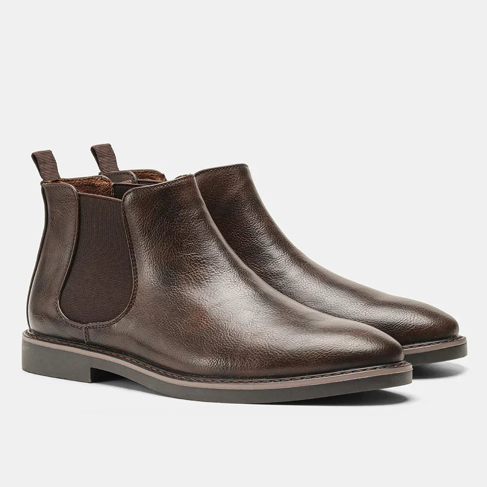 Björn™ | Bottines Chelsea en cuir cèdre