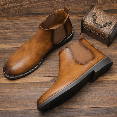 Björn™ | Bottines Chelsea en cuir cèdre