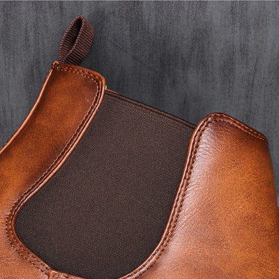 Björn™ | Bottines Chelsea en cuir cèdre