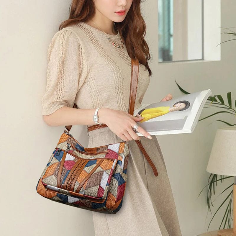 Christine™ | Sac à main en cuir mosaïque
