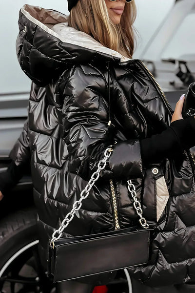 Doréline™ | Manteau d’hiver élégant avec capuche et doublure