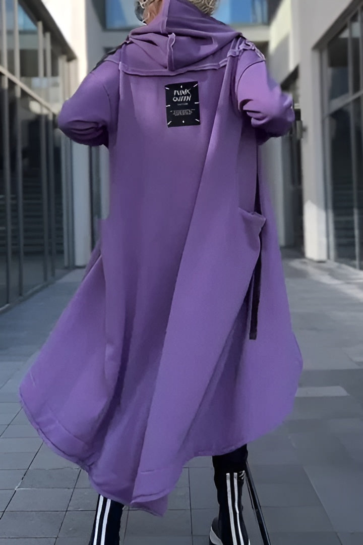 Élodie™ | Sweat à capuche long zippé en tissu léger et respirant