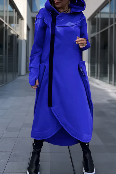 Élodie™ | Sweat à capuche long zippé en tissu léger et respirant