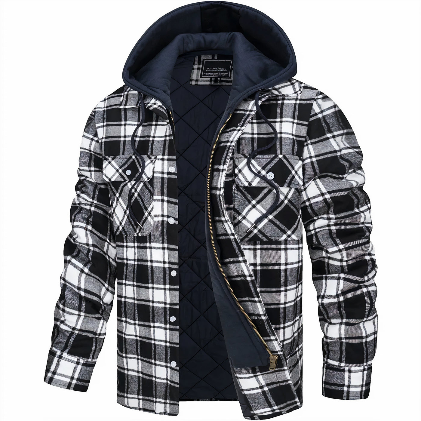 Lyonard™ | Veste à carreaux avec fermeture éclair