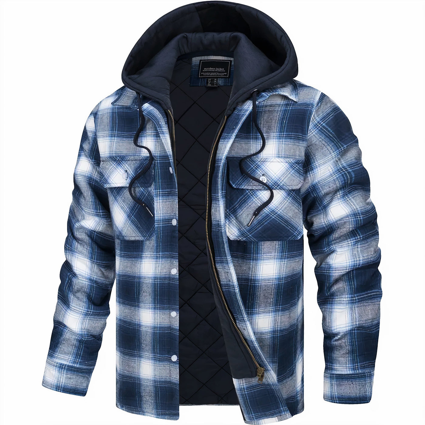 Lyonard™ | Veste à carreaux avec fermeture éclair