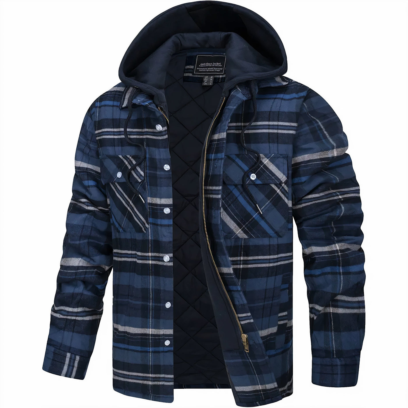 Lyonard™ | Veste à carreaux avec fermeture éclair